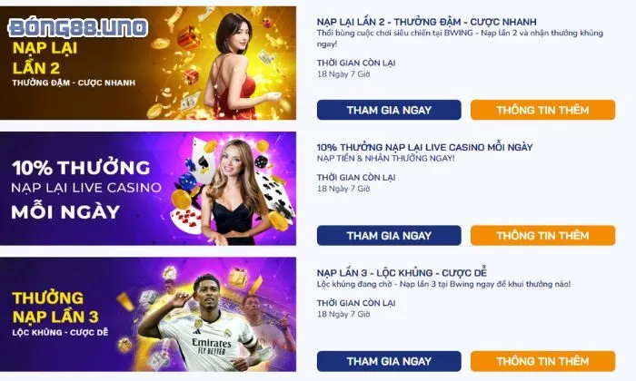 Cách nhận khuyến mãi tại Bong88 