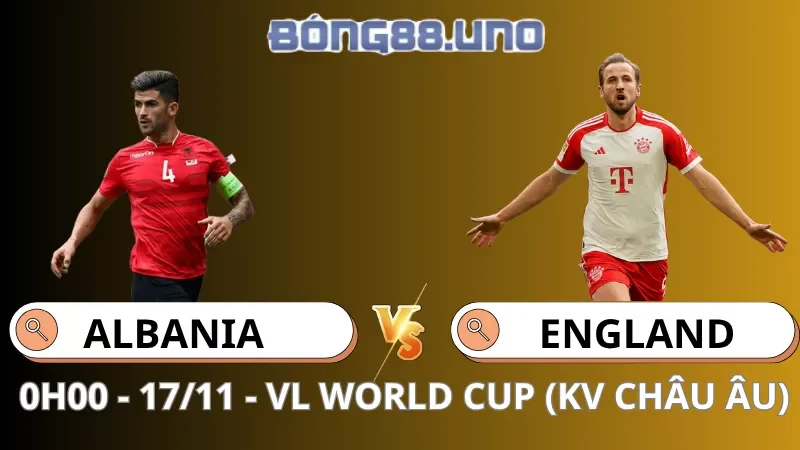 Soi Kèo Albania vs Anh