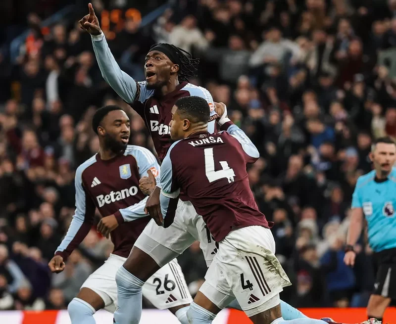 MU vs Aston Villa đang bám đuổi nhau sát sao trên BXH